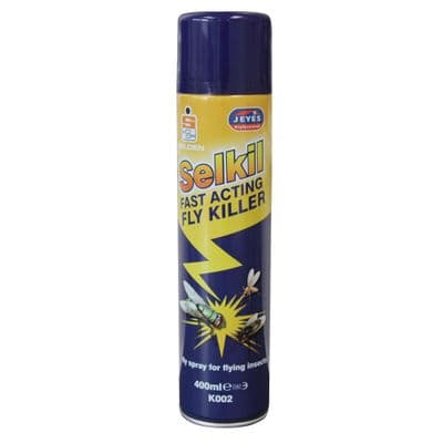 K002 Selden Selkil Fly Spray for Flying Insects 400ml