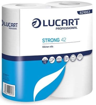KTC060 Lucart Embossed Kitchen Towel Rolls 2ply Pack 24 (12x2)