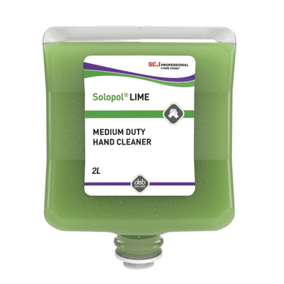 LIM2LT Deb Solopol Lime Wash Hand Scrub 4x2Lt Cartridges