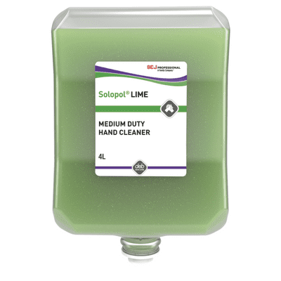 LIM4LTR Deb Solopol Lime Wash Hand Scrub 4x4Lt Cartridges