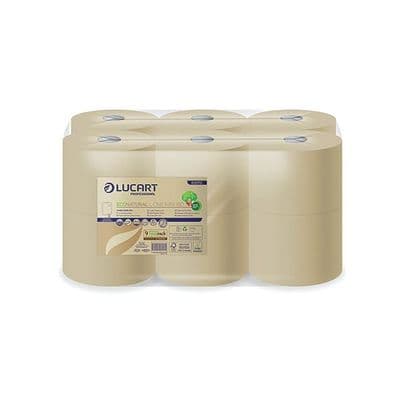 Lucart Eco Natural L-One Centrepull Jumbo Toilet Roll Pk 12