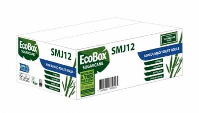 Made from Sugar Cane - Eco 2ply Mini Jumbo Toilet Rolls