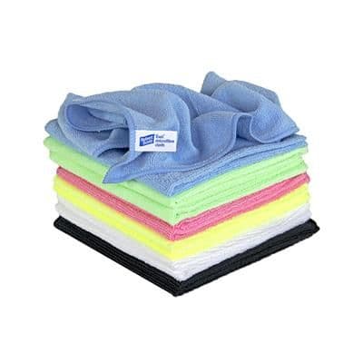 Optima Shine General Purpose Microfibre Cloths Pk 10 (various colours available)