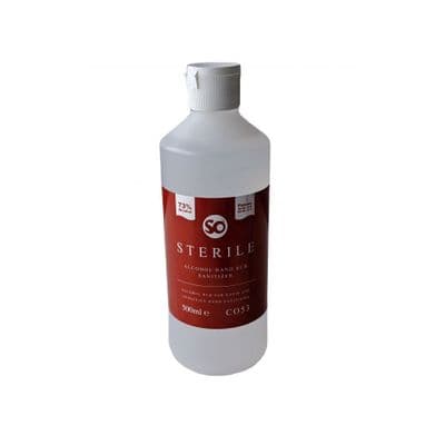 Selden So Sterile 73% Alcohol Hand Rub Sanitiser 500ml (Flip Top Lid)