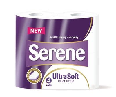 Serene Ultra Soft 3ply Toilet Rolls Pk 40