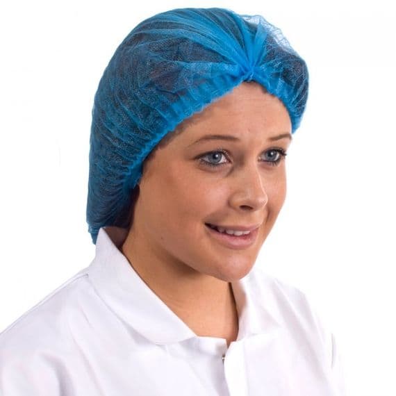 Shield Disposable Blue Mob Caps Pack of 100