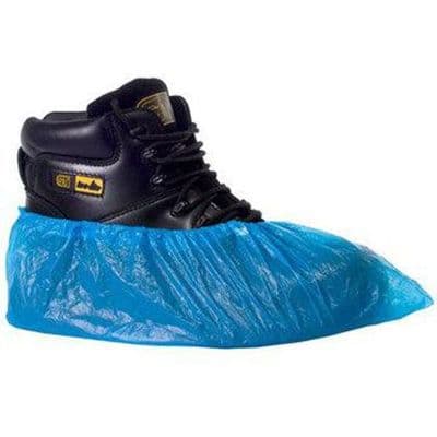STI Disposable CPE Blue Overshoes 14