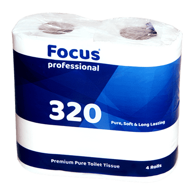 STR002 Focus (320 sheet) 2ply Toilet Rolls Pack 36
