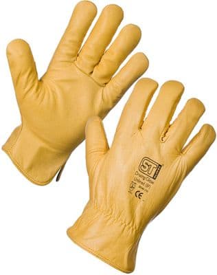 Supertouch 20544 - Yellow Leather Gloves *Unlined* - XLarge