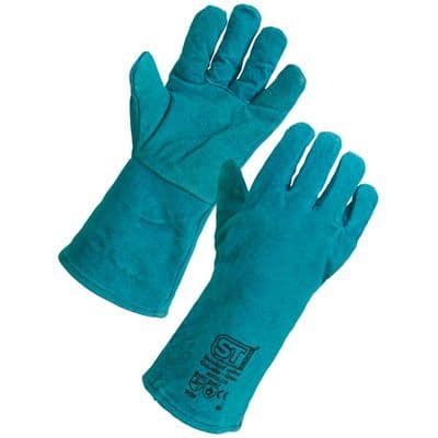 Supertouch 20933 - Standard Welders Gauntlet Gloves - Green