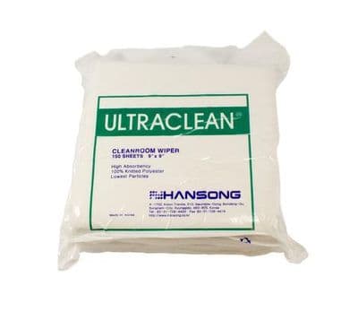 Ultra Clean Wipes - 100% continuous-filament double knitted polyester wipe. (150sheets)
