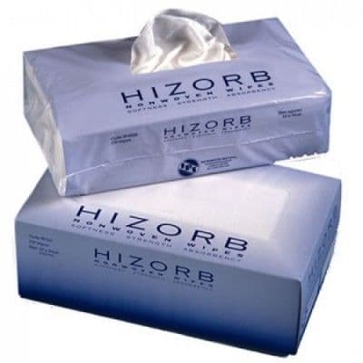 W022B Patient Hizorb Dry Wipes White Pk100
