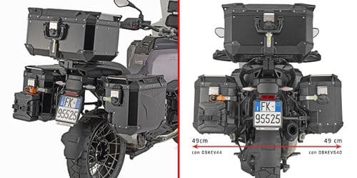 BMW R 1300 GS ADVENTURE 2025 GIVI TREKKER OUTBACK EVO SMART complete 3 x CASE SET UP 40-44-58 black
