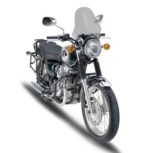 GIVI A4101 KAWASAKI W 800 WINDSCREEN (11 > 17) Smoked with fittings