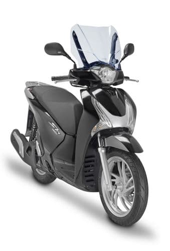GIVI D1128BL HONDA SH 125i-SH 150i ABS WINDSCREEN (12 > 16) Ice Blue needs Honda Support Brackets