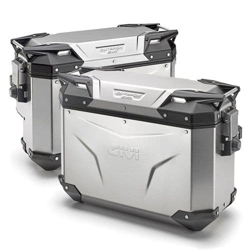 GIVI TREKKER OUTBACK EVO PANNIERS 37/33 BMW R 1250 GS (19 > 23) GIVI RAPID RELEASE RACK included