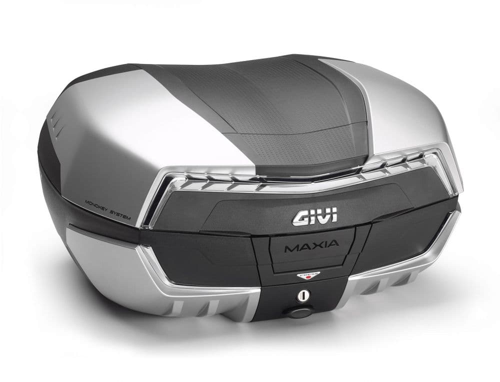 Top Case GIVI Maxia 5 - 58 Litres, Couleur Graphite - Pour Moto Et Maxi-scooter