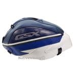Suzuki GSX 1400 2005 Bagster Tank Cover 1435K (01 > 08) Dark Blue / White / Blue Decor