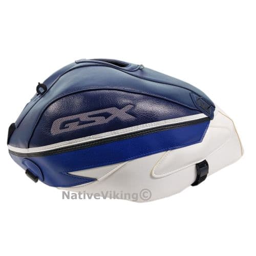 Suzuki GSX 1400 2005 Bagster Tank Cover 1435K (01 > 08) Dark Blue / White / Blue Decor