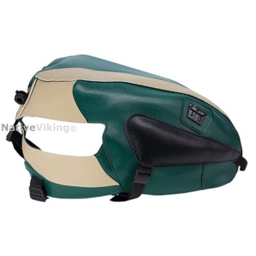 Triumph Bonneville T100 2003 > 2004 Bagster Tank Cover 1464B (03 > 07) Green / Champagne