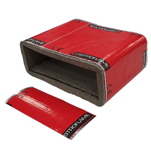 Intumescent Low Profile Ventilation Fire Duct Sleeve - CE Marked (204 x 60 mm)