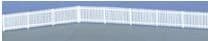 244 GWR Trackside Fencing, White, Straights