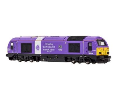 2D-010-016 Class 67 007 DB Cargo Platinum Jubilee Purple