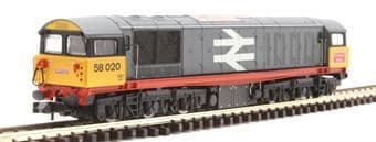 2D-058-002  CL58 58020 in Railfreight grey with red stripe and cab front logo