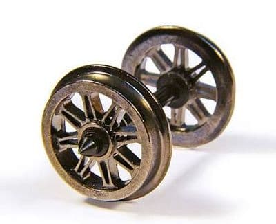 36-028 Metal Split Spoked Wagon Wheels (x10).