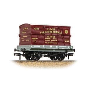 37-482 1 Plank Wagon LMS Grey 'Furniture Removal Service' Crimson Cont.