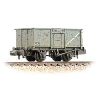 377-227G BR 16T Steel Mineral Wagon with Top Flap Doors BR Grey [W]