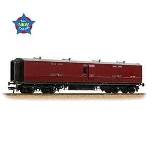 39-893 LNWR 50ft Arc Roof Full Brake LMS Crimson Lake