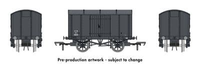 908006 10ton Iron Mink Van 57917 in GWR Grey