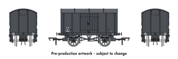 908006 10ton Iron Mink Van 57917 in GWR Grey