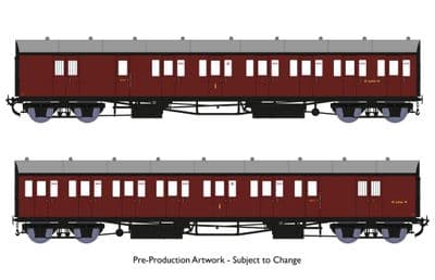946006 B-Set coaches  BR maroon livery Was £154.99