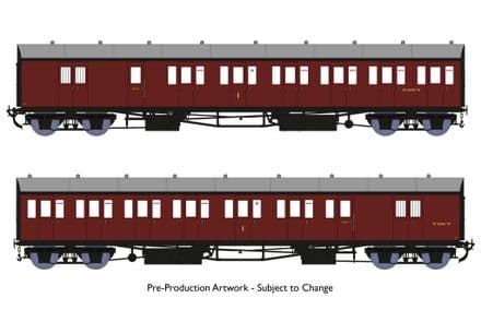 946006 B-Set coaches  BR maroon livery Was £154.99