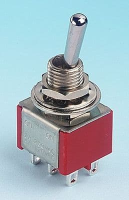 A28014 Pack of 5 DPDT Miniature switches 2 positions