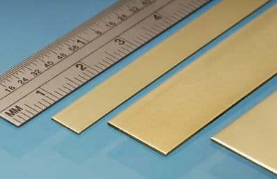 BS8M 12mm x 0.8mm brass Strip