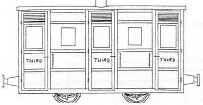 DM43 Festiniog 4 Wheel 3rd Cl.Coach Kit