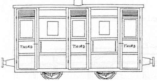 DM43 Festiniog 4 Wheel 3rd Cl.Coach Kit
