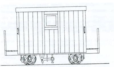 DM48 Festiniog 4 Wheel Brake Van Kit 2 Balcony