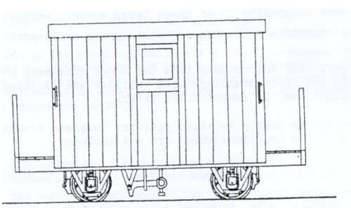 DM48 Festiniog 4 Wheel Brake Van Kit 2 Balcony