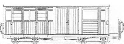 DM59 Festiniog Bogie Luggage Brake/3rd Coach Kit