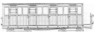 DM61 Festiniog Style 4 Compartment Bogie Coach Kit