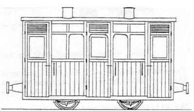 DM63 Festiniog Planked 4Wheel 1/2 Coach