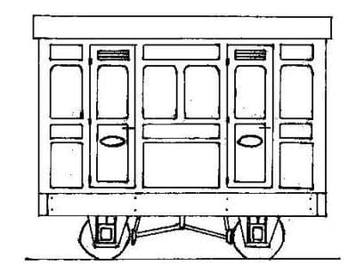 DM76 Freelance Panelled 4-Wheel 1st Class 2 Compartment Coach