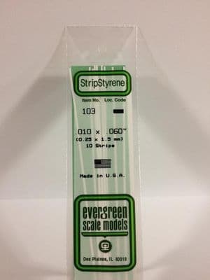 EG103 0.01 X 0.06 EVERGREEN Strips(10)