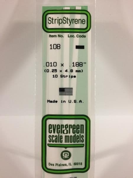 EG108 0.01 X 0.188 EVERGREEN (10)