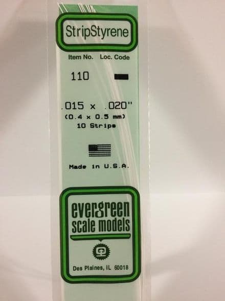 EG110 0.015 X 0.020 EVERGREEN (10)