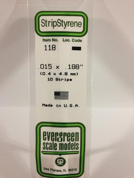 EG118 0.015 X 0.188 EVERGREEN (10)